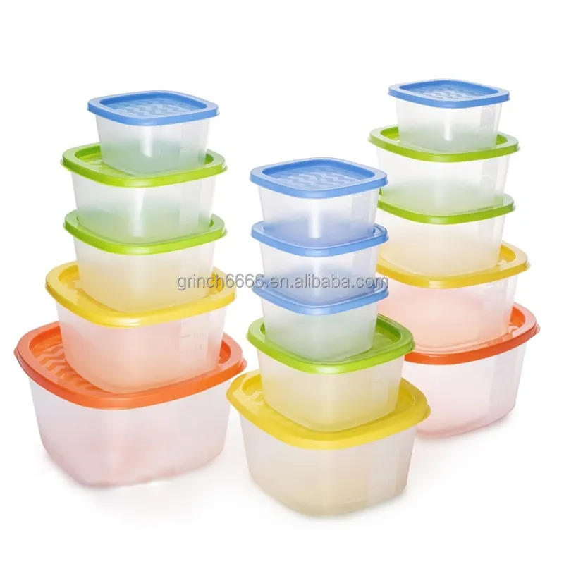 new 2022 Plastic Food storage container jar bulk food 15pcs stackable airtight dry food storage container plastic set storage