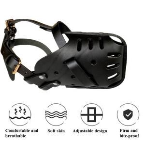 USMILEPET, venta al por mayor, cubierta de boca de cuero sostenible, producto de entrenamiento de perros pastor alemán para evitar mordeduras de perros de jaula - Product Image 3