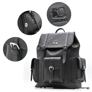 Wholesale Luxury Mens Leather Backpacks Fashion Outdoor Sports Backpacks Bag