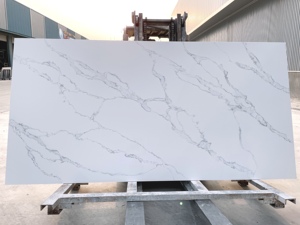 HIC cuarzo Super Jumbo tamaño nuevo diseño 3500*2000mm estilo moderno producto piedra de cuarzo Artificial para pared de Hotel de cinco estrellas - Product Image 5