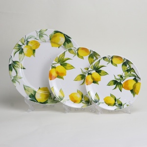 Personnalisable Plat Peu Profond En Porcelaine Plats De Dîner Écologique En Céramique Citron Design Assiettes En Vrac pour La Cuisine Pour <span class=keywords><strong>Dessert</strong></span> Chaud - Product Image 4
