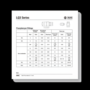 Raccords pneumatiques en fluoropolymère SMC LQ3H3C-M-1 pièces pneumatiques haute performance - Product Image 1