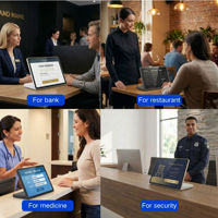 Nueva Tableta Comercial en Forma de L con Android 14, RK3576S, Pantalla de 10.95 Pulgadas, RJ45, 4 GB de RAM, Certificación ROHS, para Reuniones de Negocios