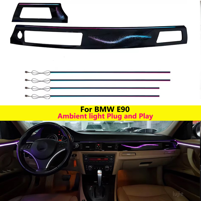 Symphony Ambient Lighting Autowellus for 3 Series E90 E93 2005-12 Atmosphere Lamp 18 Light App Control Decorative Galaxy Style