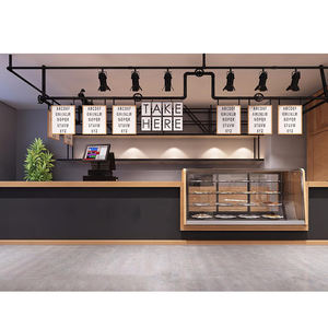 Negozio di Bubble Tea di Qualità Eccezionale con Arredamento in Legno, Design Moderno ed Elegante per Interni di Negozi di Tè al Latte Personalizzati - Product Image 1