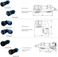 Connecteur étanche IP68 série DREAM SP SP13 SP17 SP21 pour l'automatisation industrielle, la robotique et les machines CNC