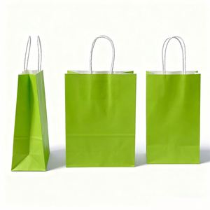 Sacs cadeaux de luxe personnalisés en gros KM, sacs en papier kraft brun avec votre propre logo - Product Image 5