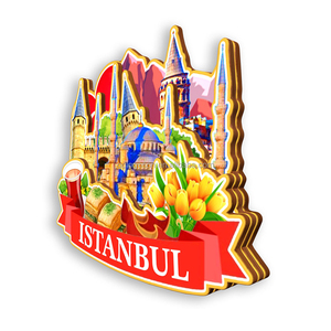 3 strati stampati UV <span class=keywords><strong>turchia</strong></span> <span class=keywords><strong>souvenir</strong></span> turistici magnetici in legno artigianato magneti per frigorifero in legno Istanbul forma magnetica personalizzata - Product Image 4