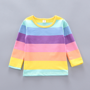 China Wholesale Websites the Baby <b>Suspenders</b> Pants and Rainbow Colored T-Shirt Beautiful Clothes <b>Set</b> for Girl - Product Image 5