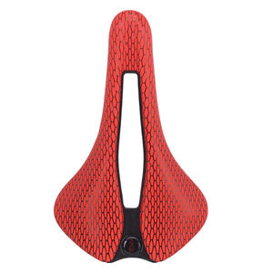 <span class=keywords><strong>Selle</strong></span> de vélo ultra-légère 146g imprimée en 3D en fibre de carbone pour hommes 250*150mm Design en nid d'abeille respirant - Product Image 2