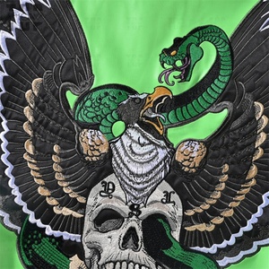 Chaqueta de Cuero Sintético PU con Bordado 3D de Alta Calidad OEM, Estilo Urbano, para Hombre - Product Image 3