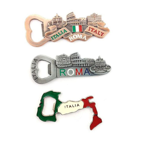 Abrebotellas de imán de nevera de recuerdo turístico de Metal 3D de Italia Hawaii Venecia personalizado - Product Image 2