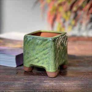 Macetas de cerámica para plantas y flores, macetas cuadradas pequeñas y simples modernas, de cerámica - Product Image 5