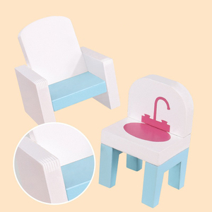 Casa de <span class=keywords><strong>Muñecas</strong></span> de Madera 2 en 1 al por Mayor, Juguetes de Cocina de Lujo para Niños Pequeños, Juego de Imitación de Cocina, Juego de Roles, ¡Venta Caliente! - Product Image 3