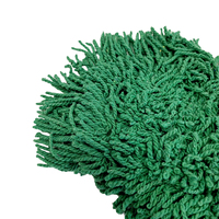 Tête de remplacement de tampon de vadrouille en coton de polyester sec humide réutilisable bleu résistant pour la maison commerciale industrielle
