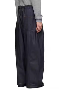Jean droit en denim selvedge japonais personnalisé pour homme, style Y2K, taille mi-haute, délavé, faible MOQ, OEM, coton brut, vente en gros - Product Image 5