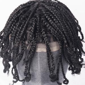 Venta caliente Cabello humano virgen <span class=keywords><strong>Estilos</strong></span> personalizados Encaje personalizado Hairline Afro Cornrow <span class=keywords><strong>Trenzas</strong></span> Tupé <span class=keywords><strong>para</strong></span> <span class=keywords><strong>hombres</strong></span> negros - Product Image 3
