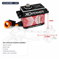 Châssis de robot Servo XQ-POWER XQ-S8218D 15KG, boîtier en aluminium, engrenage en acier, 8.4V, remplacement pour camion SCX24