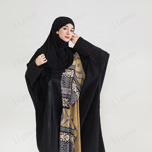 Venta al por mayor <span class=keywords><strong>de</strong></span> vestidos largos lisos <span class=keywords><strong>de</strong></span> alta gama para mujeres musulmanas. Elegantes vestidos largos <span class=keywords><strong>de</strong></span> Abbas multicolores impresos digitalmente. - Product Image 5