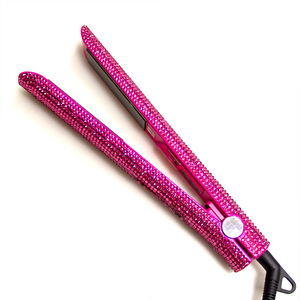 مكواة شعر ماسية لامعة رائجة البيع، مكواة شعر احترافية من التيتانيوم مع تخصيص العلامة التجارية الخاصة - Product Image 5