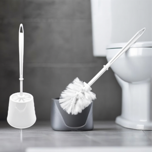 Spazzolino WC con supporto bianco per la pulizia del bagno - Product Image 3