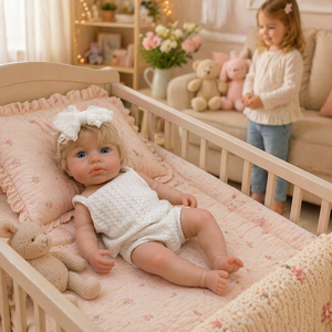 Poupée Reborn <span class=keywords><strong>LouLou</strong></span> de 13 pouces, en silicone lesté, corps entier, fille réaliste, peinte à la main, jouet doux, jouet éducatif, racines implantées à la main - Product Image 1