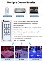 Tapis de danse LED numérique à pixels magnétiques sans fil RGB DMX avec télécommande GEVV 60x60cm pour mariage et fête
