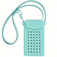 Étui de téléphone portable en silicone authentique Chinfai avec sangle en silicone, étui de téléphone portable à bandoulière, sac pour téléphone portable, produit OEM