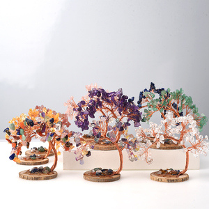 Albero di Quarzo Rosa Naturale Curativo all'Ingrosso, Ghiaia di Cristallo, Artigianato Decorativo Feng Shui per la Casa con Albero a Coda di Fenice - Product Image 2