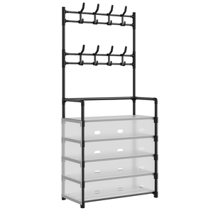 Étagère de rangement pour chaussures à 5 niveaux, organisateur de chaussures et bottes anti-poussière pour la maison, support de rangement durable - Product Image 1