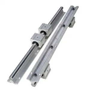 CNC SBR12-600mm LINEAR SLIDE GUIDE 2 RAIL+ 4 SBR12UU BEARING BLOCK