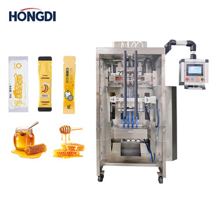 Máquina Llenadora de Líquidos Automática de Alta Eficiencia con Control PLC de 4 Columnas para Envasado de Bolsas de Jugo, Café, Miel y Bebidas - Product Image 1