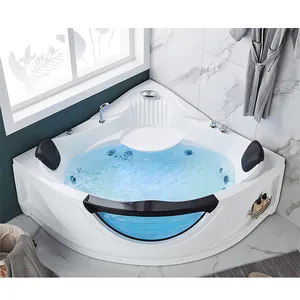 Bồn tắm thời trang bền ngoài trời Acrylic Whirlpool freestanding trắng bồn tắm nước nóng bồn tắm Spa đi bộ trong bồn tắm xoáy nước bồn tắm phần H