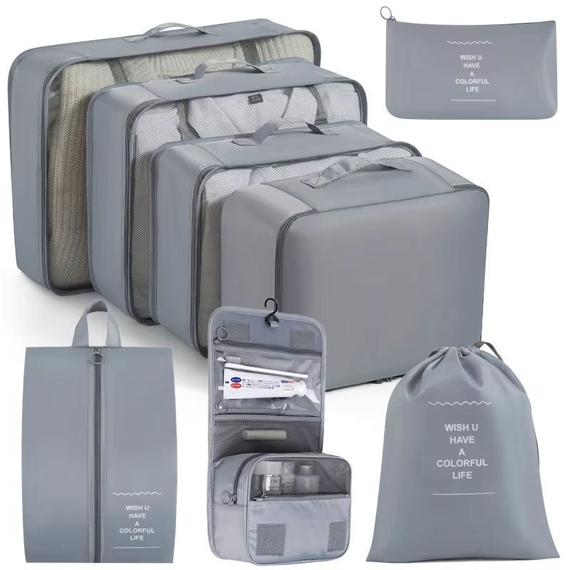 Grey Travel 8 pcs set