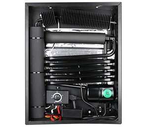 Orbita 30 et 40 <span class=keywords><strong>Litres</strong></span> 110V à 220V Noir Porte Solide Absorption Mini Bar Réfrigérateur pour Chambres d'Hôtel - Product Image 4