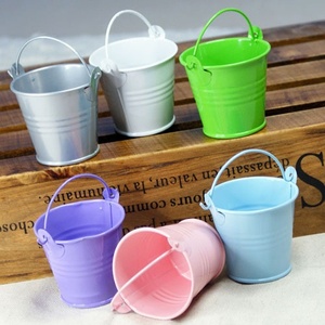 Small Metal Tin Iron Pail Colorful Mini Bucket for Candy Candle <b>Succulent</b> Plant <b>Pot</b> Kids Toy - Product Image 5