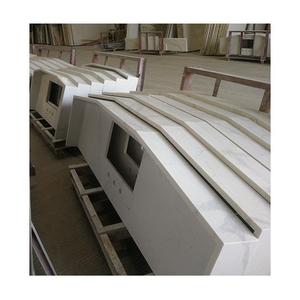 Ngà thạch anh Countertop Nhà Bếp Làm việc Tops mới đá thạch anh Countertop với chất lượng cao nâu tĩnh mạch thạch anh Bàn - Product Image 2