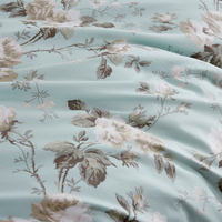 Chine Rose ensembles de literie 100% 300T coton doux housse de couette drap de lit taie d'oreiller ensemble imprimé literie pour lit Queen