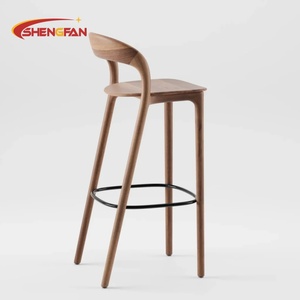 Chaise de <span class=keywords><strong>salle</strong></span> <span class=keywords><strong>à</strong></span> <span class=keywords><strong>manger</strong></span> en bois massif minimaliste <span class=keywords><strong>moderne</strong></span>, siège rembourré en tissu, chaises hautes de bar, tabourets de bar pour hôtel, restaurant, pub, mobilier commercial - Product Image 3