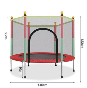 Trampolín Interior con Red de Seguridad, Material de PVC, <span class=keywords><strong>Cama</strong></span> Elástica Suave, Tamaño Grande para Niños, Doble Protección, Uso Comercial y Doméstico - Product Image 2