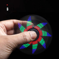 LED Fidget Spinner Fabrication DIY Electron Kit RG550 3 Feuilles Lumineux Fingertip Gyro DIY Parts Soldering Kit Electronic Training