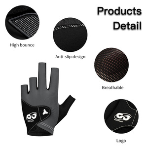 Bộ dụng cụ găng tay chơi bi-a chuyên nghiệp, tay trái, 3 ngón, quà tặng, phụ kiện bàn bi-a - Product Image 5