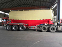Réservoir de stockage de poudre sèche, compresseur d'air, réservoir de 60 tonnes, ciment, Semi-camion