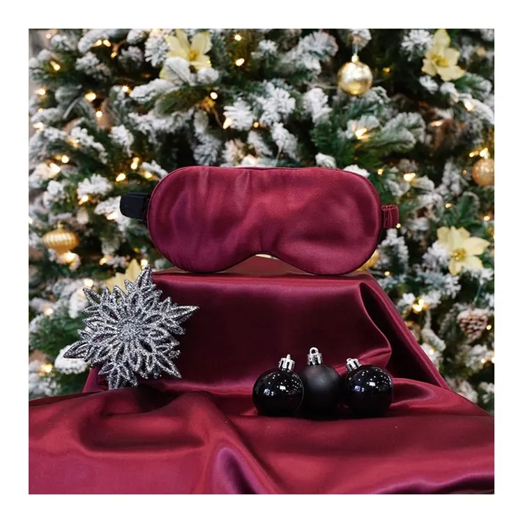 Праздничный подарок, роскошная шелковая Подарочная коробка с логотипом на заказ, шелковая маска для сна, костюм из 100% шелка тутового шелкопряда, маска для глаз