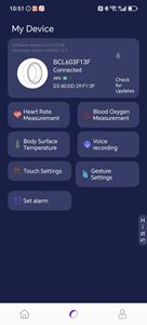 PENSVOX カスタムフィットネス睡眠トラッカー目覚まし時計スマートリングステンレス鋼合金アプリ制御音声録音振動ジェスチャー - Product Image 2