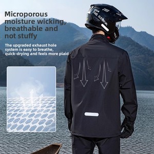 <span class=keywords><strong>Chubasquero</strong></span> <span class=keywords><strong>profesional</strong></span> para motocicleta y <span class=keywords><strong>ciclismo</strong></span> para hombres, impermeable, tipo dividido, talla XL para jinetes para llevar - Product Image 4