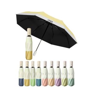 2026 Wholesale <b>Windproof</b> Safety Folding Tri-fold Automatic <b>Umbrella</b> with Multi Colors - Product Image 1