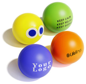 Custom Logo 60Mm Sport Stress Bal Speelgoed Pu Foam & Siliconen Voor Kinderen Voetbal Basketbal Tennis Honkbal Feest Relatiegeschenken - Product Image 5