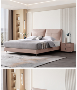 Letto in Pelle Leggero di Lusso - Camera da Letto Principale - Camera da Letto Secondaria - Letto Matrimoniale - Letto di Alta Gamma Stile Bream - Product Image 5