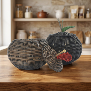 High Quality Wicker <b>Storage</b> Basket Fruit Bowls - Apple <b>Storage</b> Basket With Simple Elegant Modern Design From Cirebon West Java - Product Image 3